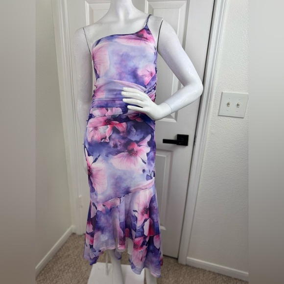 Jardin Vue Floral Strapless Maxi Dress Size Small.   B21 - Picture 1 of 14